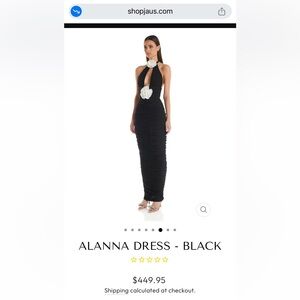 Chic Black Alanna Backless Dress - 6 - NWT